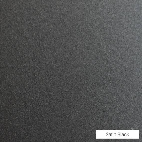 Satin Black powder coat finish