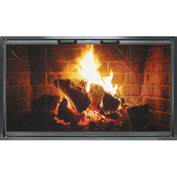 Special Z Zero Clearance Fireplace Door In Black