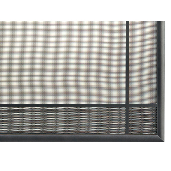Sunrise Window Pane Design Direct Vent Screen bottom right corner detail.