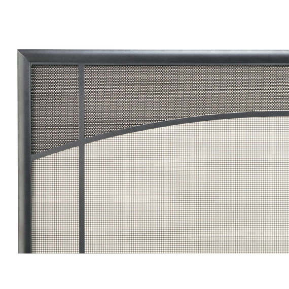 Sunrise Window Pane Design Direct Vent Screen top left corner detail.
