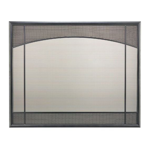 Basic Design Direct Vent Screen With Window Pane in Classic Bronze