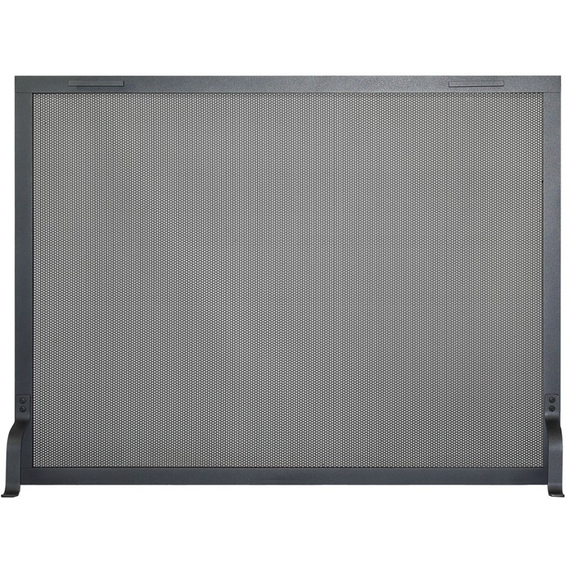 Traditional Fireplace Screen shown in charcoal powder coat finish