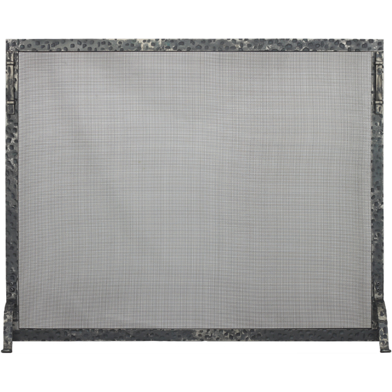 Allegheny Fireplace Screen shown with clear natural finish