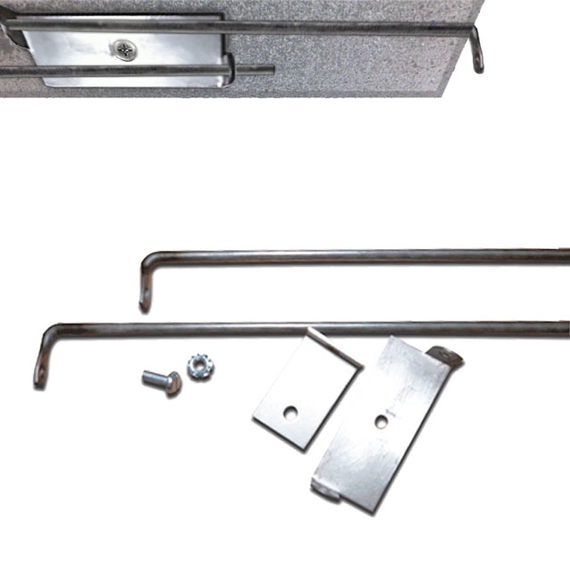 angled mesh curtain rods for fireplaces