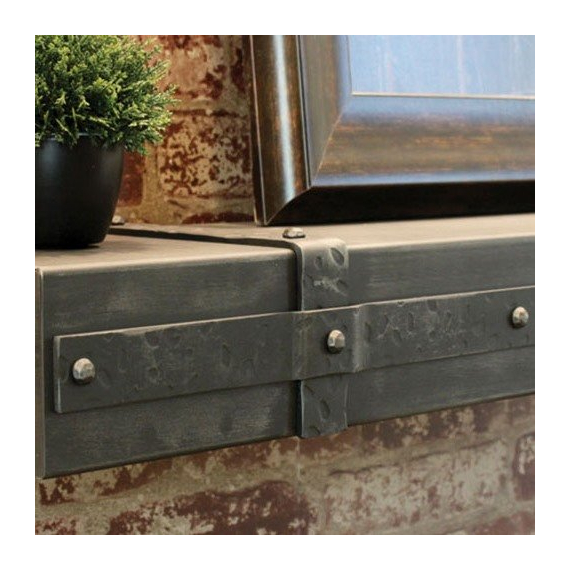 Allegheny Steel Mantel Shelf banding detail