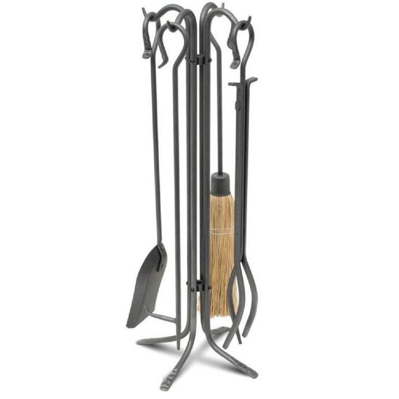 Vintage Steel Fireplace Tool Set