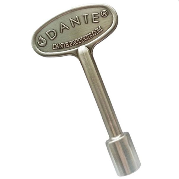 Satin Nickel Gas Valve Key