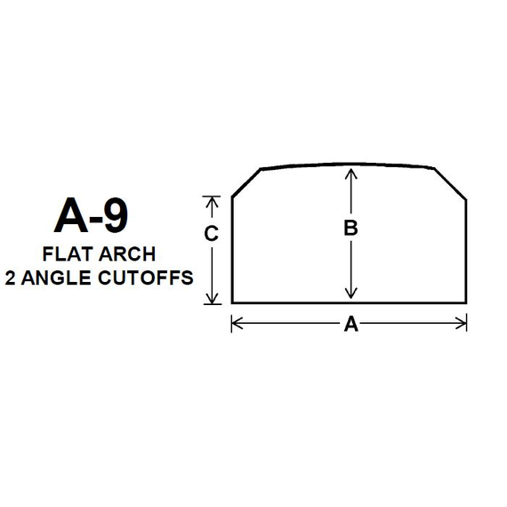 Pyroceram Glass A9 Specialty Shape Cut