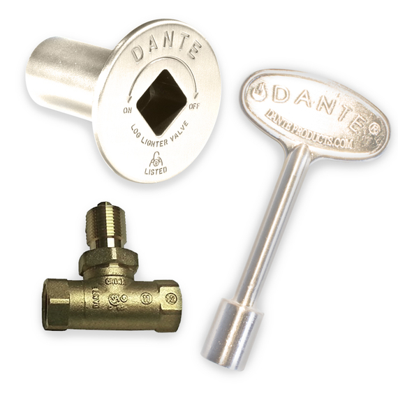 Dante Satin Nickel Sraight Quarter-Turn Shut-Off Valve Kit