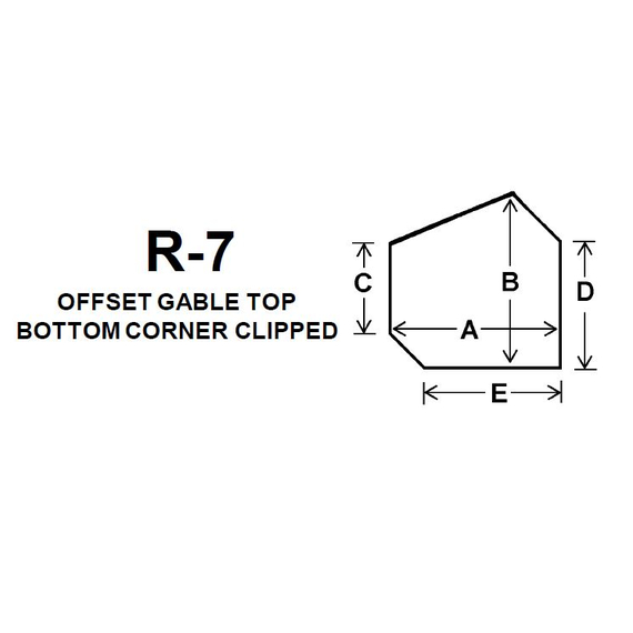 Pyroceram Glass R7 Specialty Shape Cut