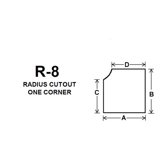 Pyroceram Glass R8 Specialty Shape Cut