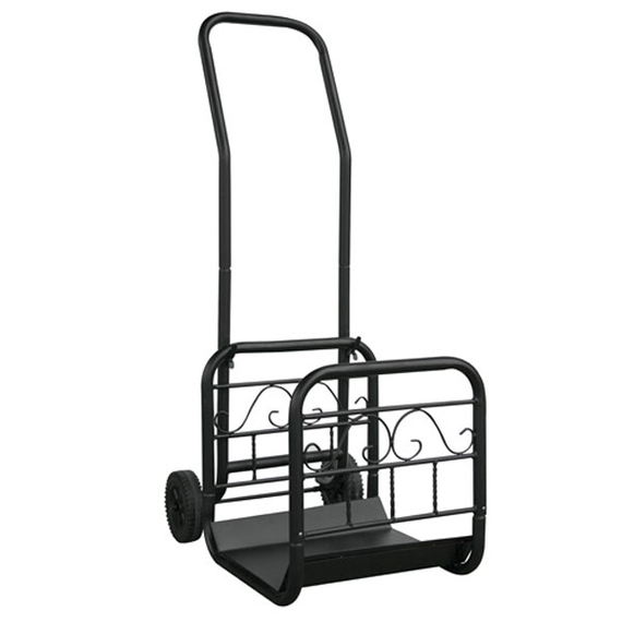 Wood Rack and Cart Combo