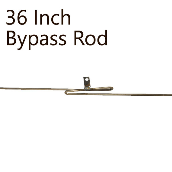 36 inch steel bypass rod for fireplace mesh curtains