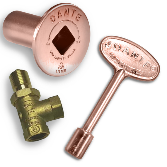 Antique copper gas valve kit