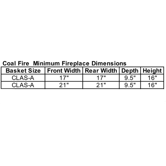Classic Minimum Fireplace Opening