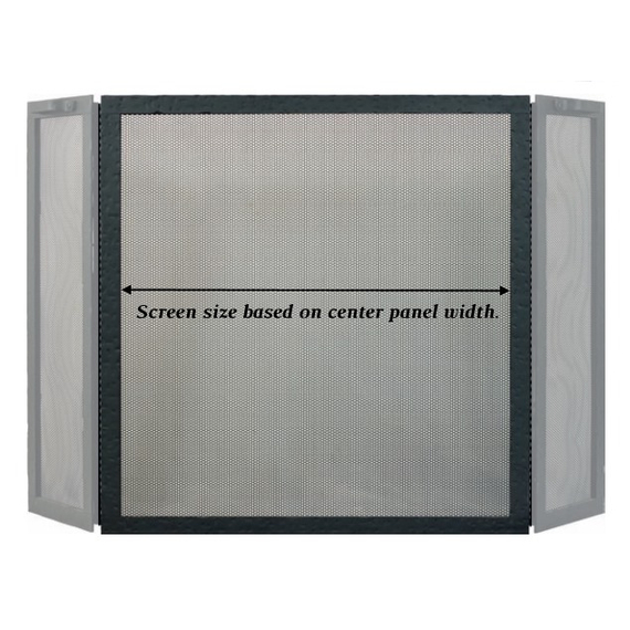 Screen size is based on the center panel width