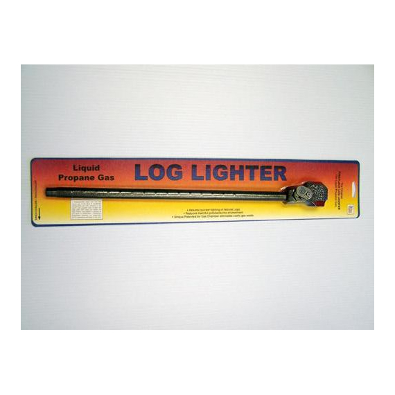Angled log lighter for Propane