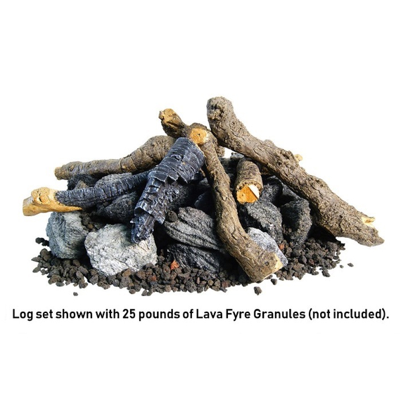Fire Pit Log Set Beachwood Logs And Stones