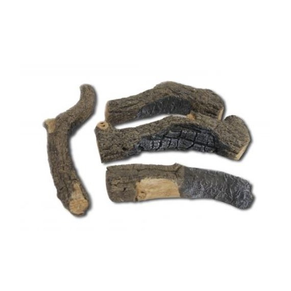 American Fyre Designs 4 Piece Charred Branches Fire Pit Log Set