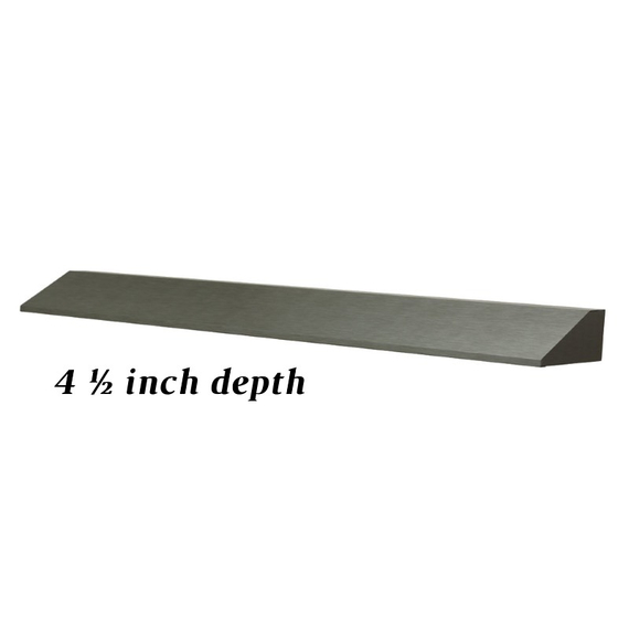 4 1/2" Fireplace Hood In Black