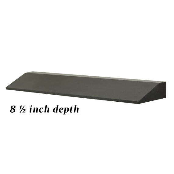 8 1/2" Fireplace Hood In Black