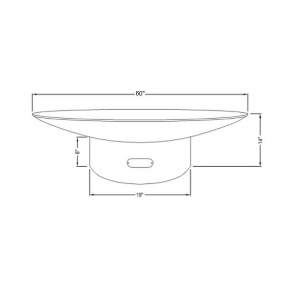 60" Asia Fire Pit Specs