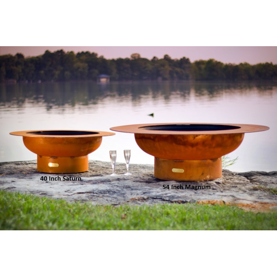 The Saturn and the Magnum Wood Burning Fire Pits