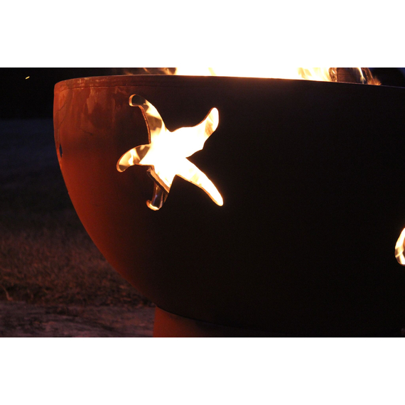 Sea Creatures Fire Pit Cutout