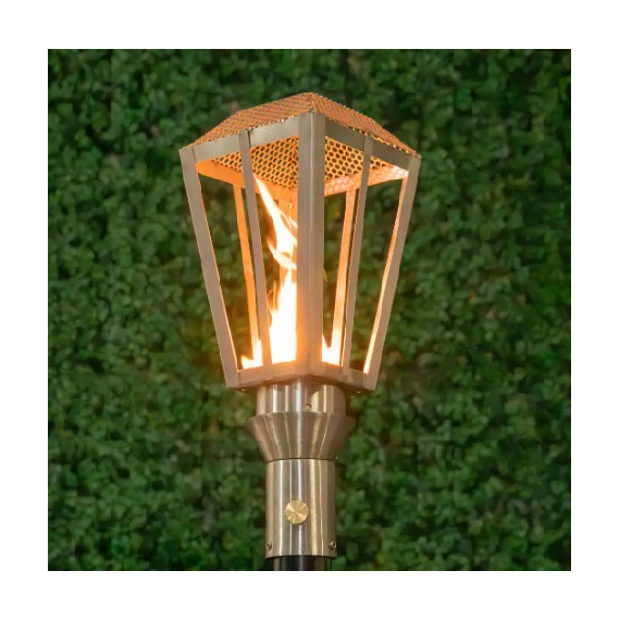Lantern Style Stainless Steel Tiki Torch