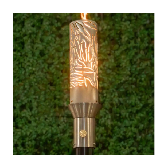 Tropical Stainless Steel Tiki Torch