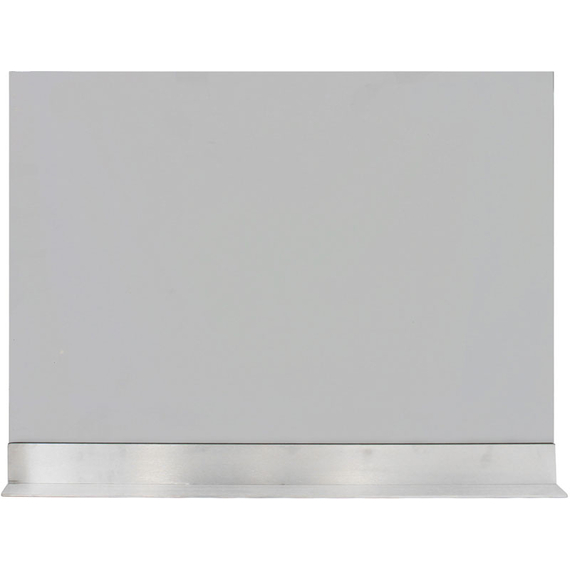 Vanguard Single Panel Fireplace Screen With Modern Base
