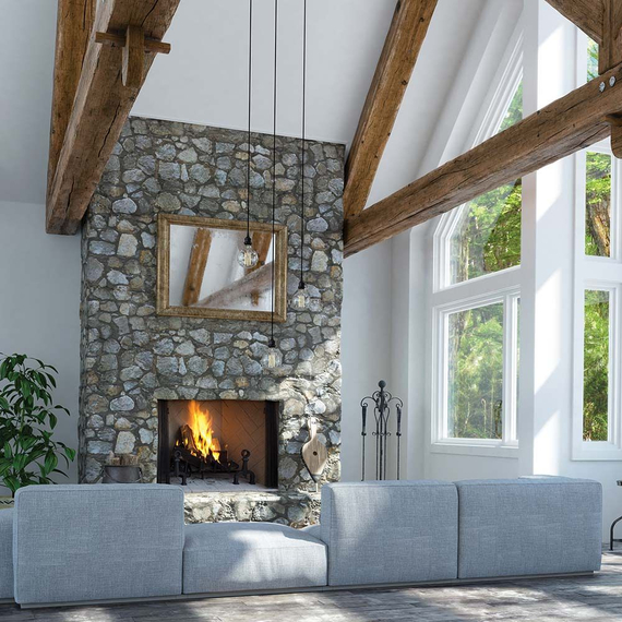 Superior WRT4536 Wood Burning Fireplace Installed