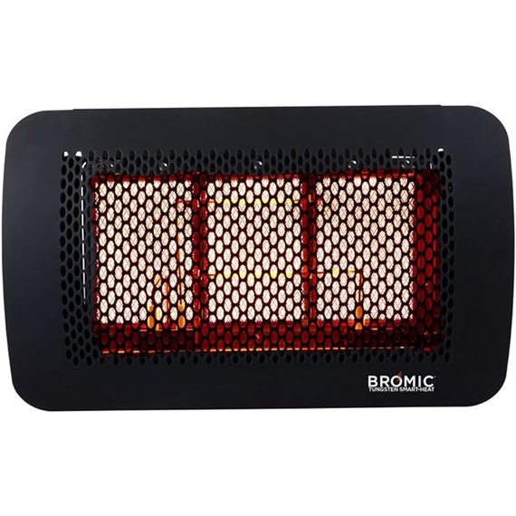 Bromic Tungsten 300 Smart-Heat Gas | 3 Burner Radiant Heater 26000 BTU Front View