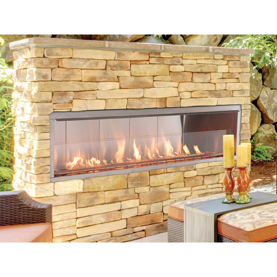 Superior VRE4660 60" Linear Outdoor Ventless Gas Fireplace