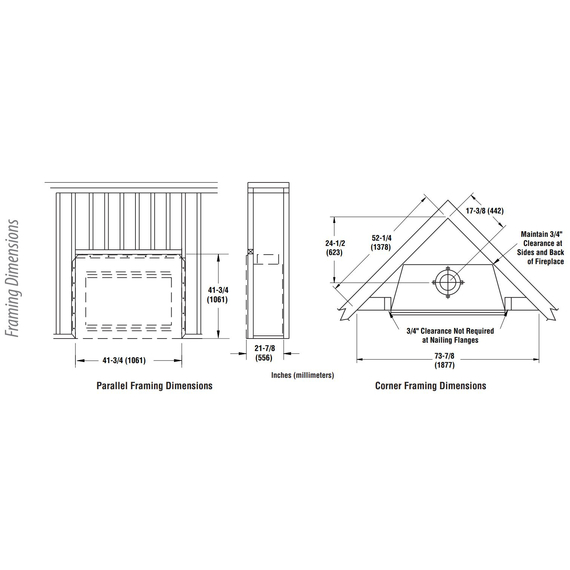 WRE3036 Framing Dimensions