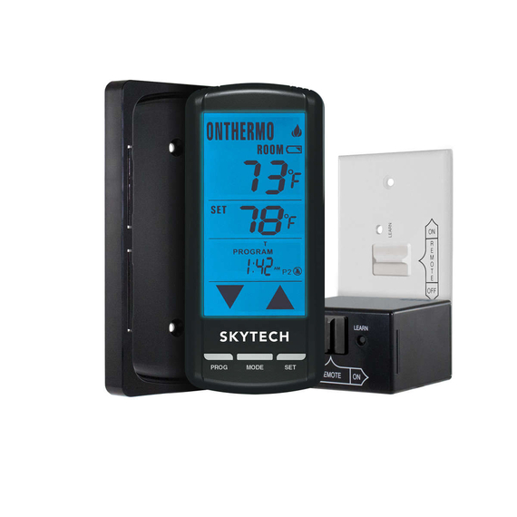Skytech On/Off Touch Screen Fireplace Remote Control with Timer/Thermostat