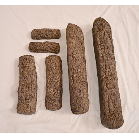 Individual log pieces for the 24 inch Northern Red Oak Gas Log Set