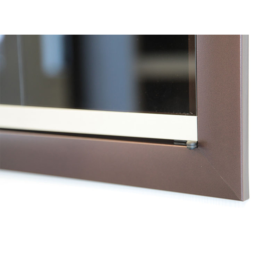 Brookside masonry fireplace door frame detail