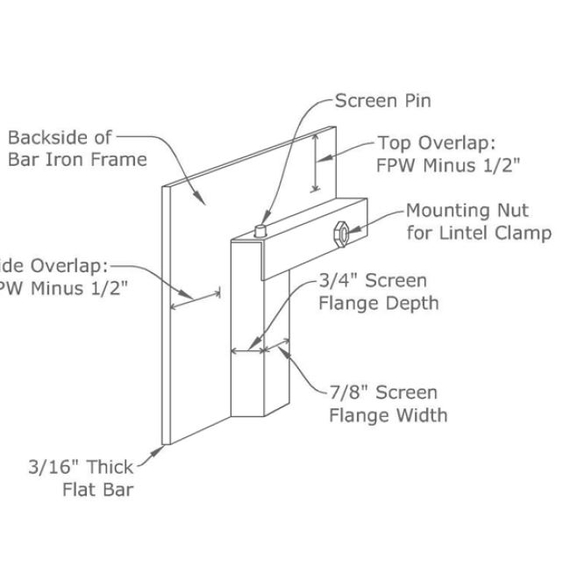 Saratoga Fireplace Door Built - Back View