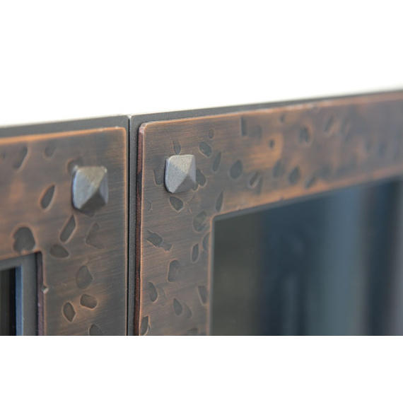 Cabinet doors with center bar