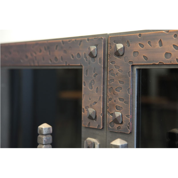 Banding found at the top of the Ancient door is hand hammered