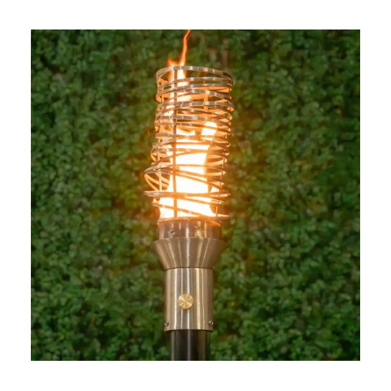 Cyclone Style Stainless Steel Tiki Torch Head