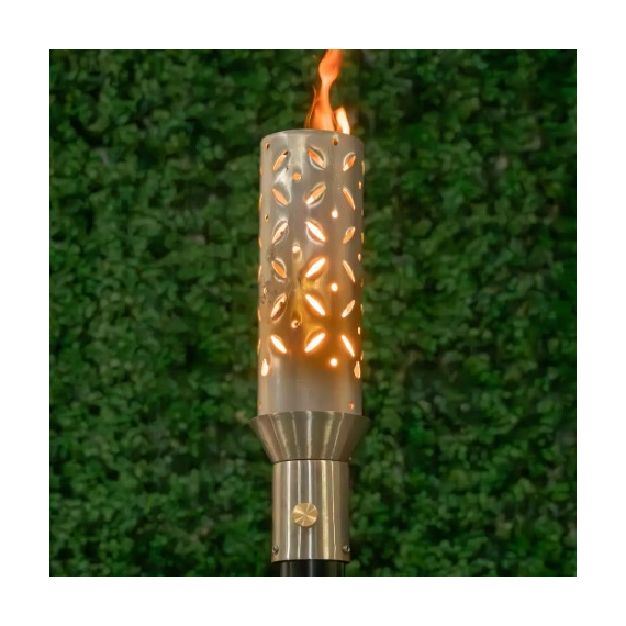 Diamond Plate Stainless Steel Tiki Torch Head