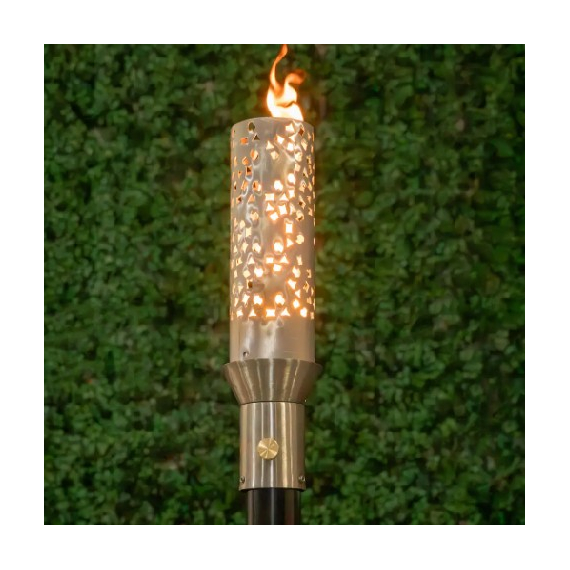 Shotgun Pattern Stainless Steel Tiki Torch Head