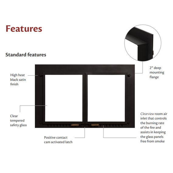 Supreme Fireplace Door Features