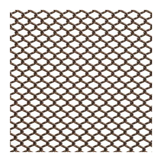 Serenity aluminum shower curtain shown in Antique Bronze finish