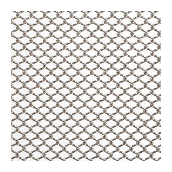 Serenity aluminum shower curtain shown in Brite Aluminum finish