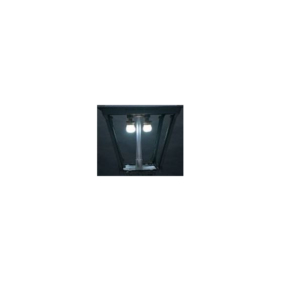 Everglow HJ3A Gas Lamp Series Cast Aluminum Post Mount Lamp Head Dual Inverted Burner Style