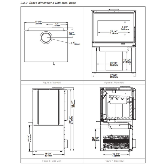 Osburn 2000 Steel Base Dimensions