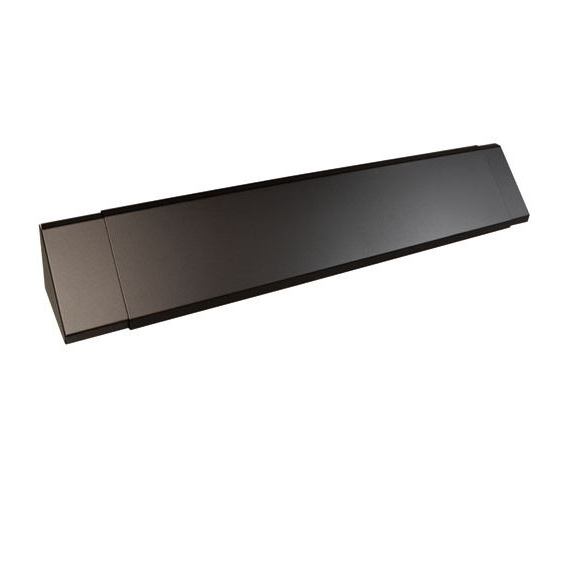 28-48" Adjustable Black Fireplace Hood